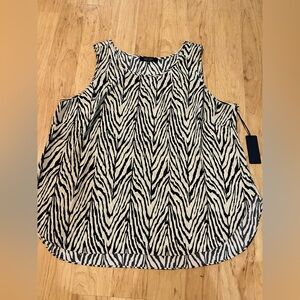 Rachel Roy Zebra Tank top blouse woman’s size XL Brand new